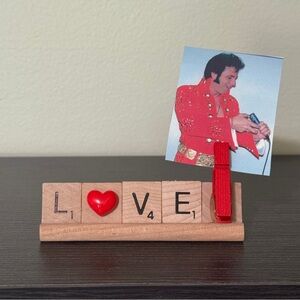 LOVE Scrabble decoration / photo holder